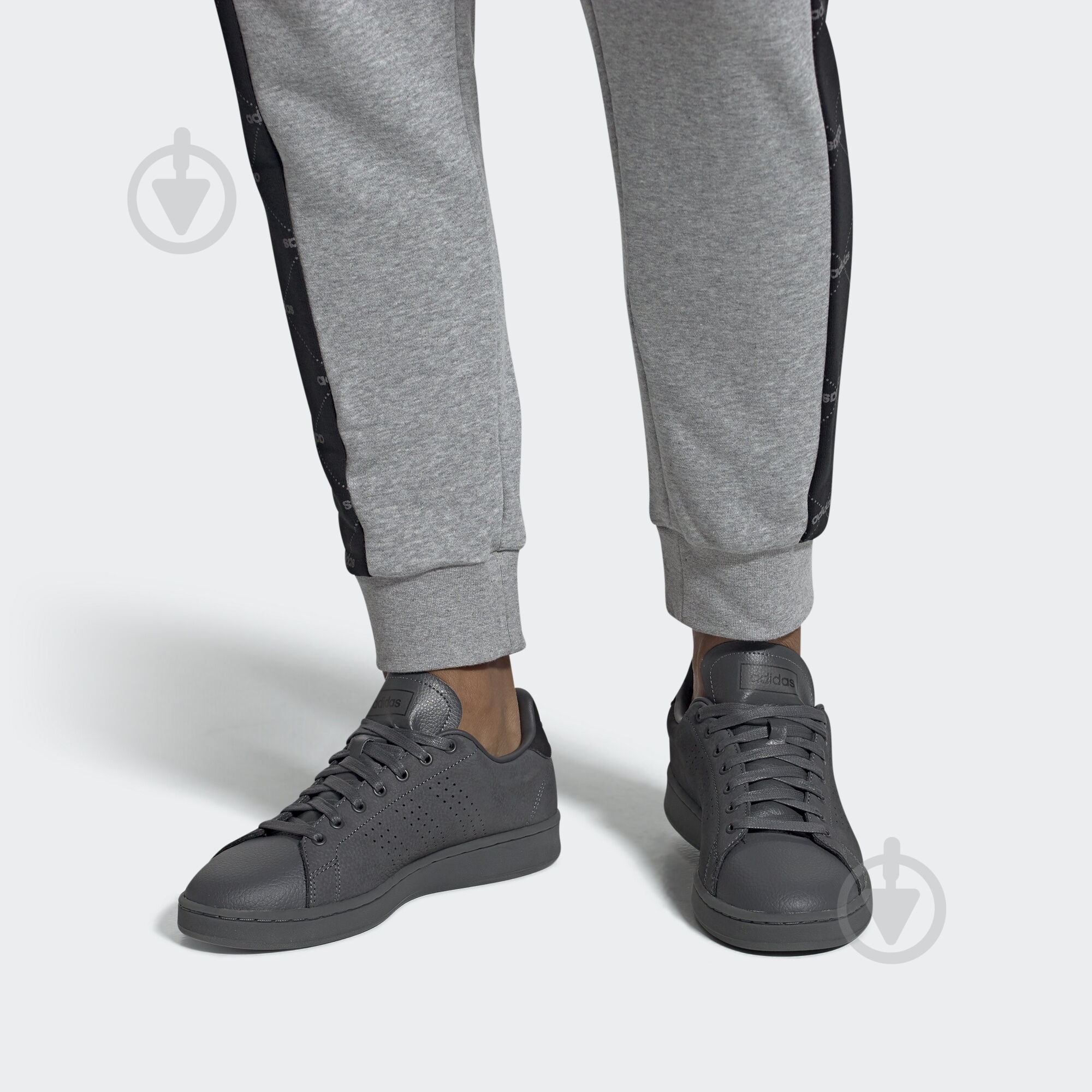 Кроссовки мужские зимние Adidas ADVANTAGE EE7678 р.42 темно-серые - фото 10