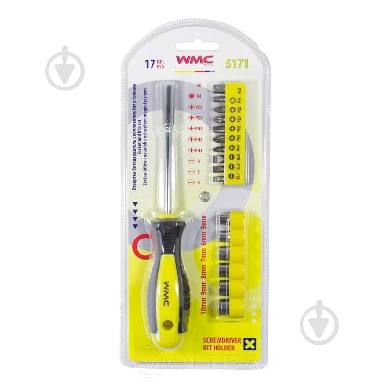 Набор бит и отвертка WMC TOOLS WMC TOOLS 5171 WT-5171 - фото 1