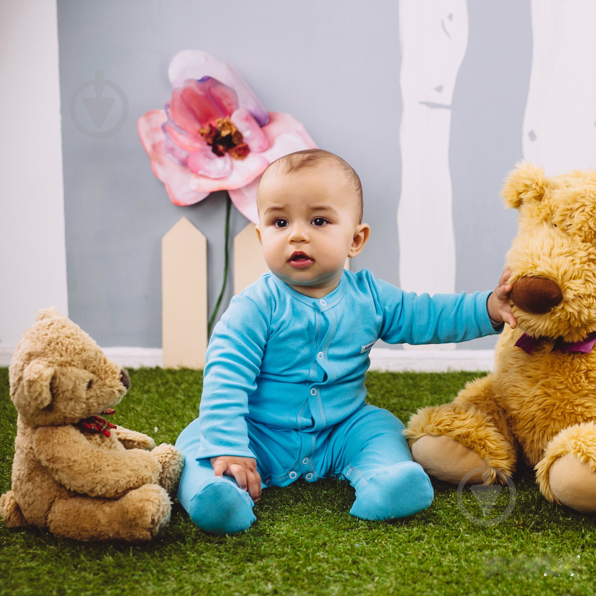Чоловічок Lucky tots р.68 блакитний 1700 - фото 2
