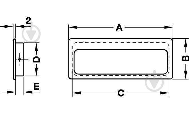 Меблева ручка врізна Hafele 99х14х38 мм цамак на один отвір мм 155.01.551 золото поліроване - фото 2 Меблева ручка врізна Hafele 99х14х38 мм цамак на один отвір мм 155.01.551 золото поліроване - фото 2