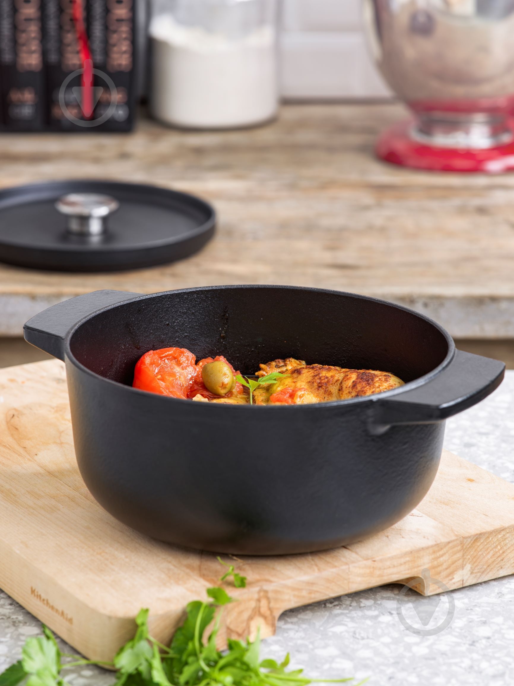 Каструля з кришкою KitchenAid Matte Oven-to-table 3,3 л чорний (CC004899-001) - фото 2