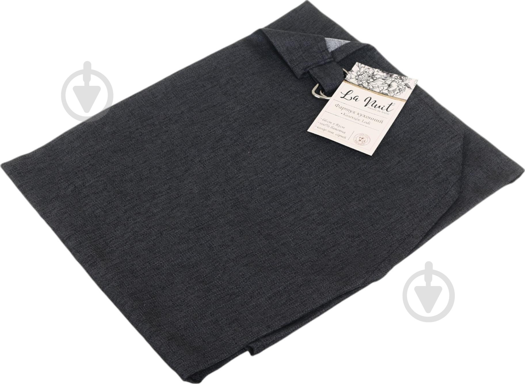 Фартук кухонный Lodi 66х83 см темно-серый La Nuit - фото 2 Фартук кухонный Lodi 66х83 см темно-серый La Nuit - фото 2