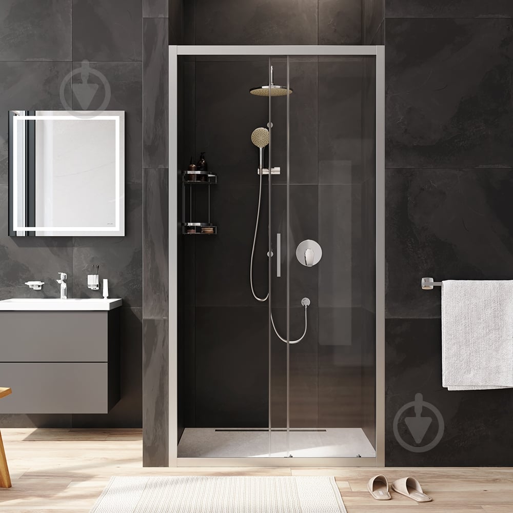 Душевые двери AM.PM W90UG-100-1S-195MT Gem Solo Slide - фото 4 Душевые двери AM.PM W90UG-100-1S-195MT Gem Solo Slide - фото 4