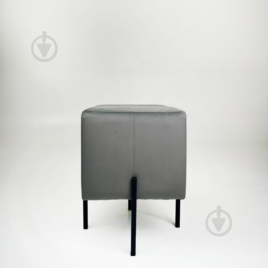 Пуф TWINSANN Tiffany 500х390 мм серый/черный - фото 4