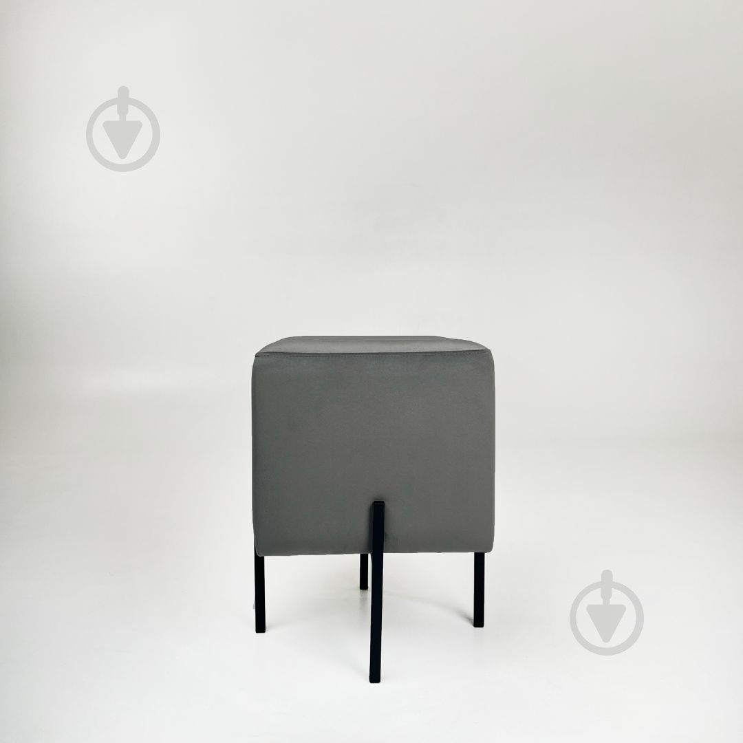 Пуф TWINSANN Tiffany 500х390 мм серый/черный - фото 3