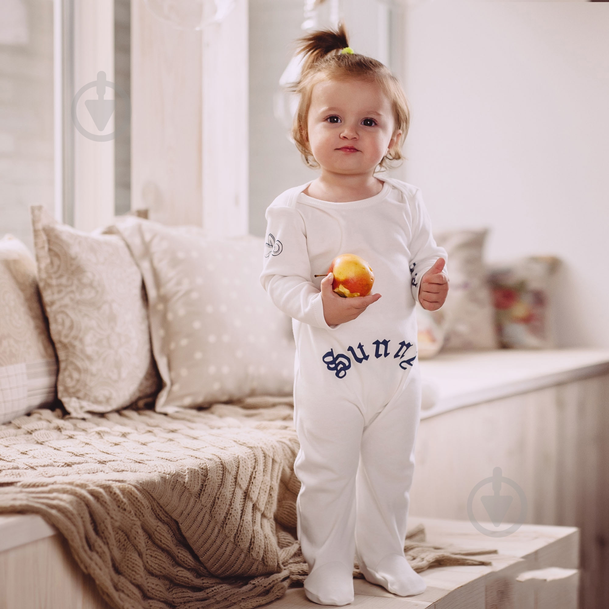 Чоловічок Lucky tots р.62 білий 1668 - фото 4