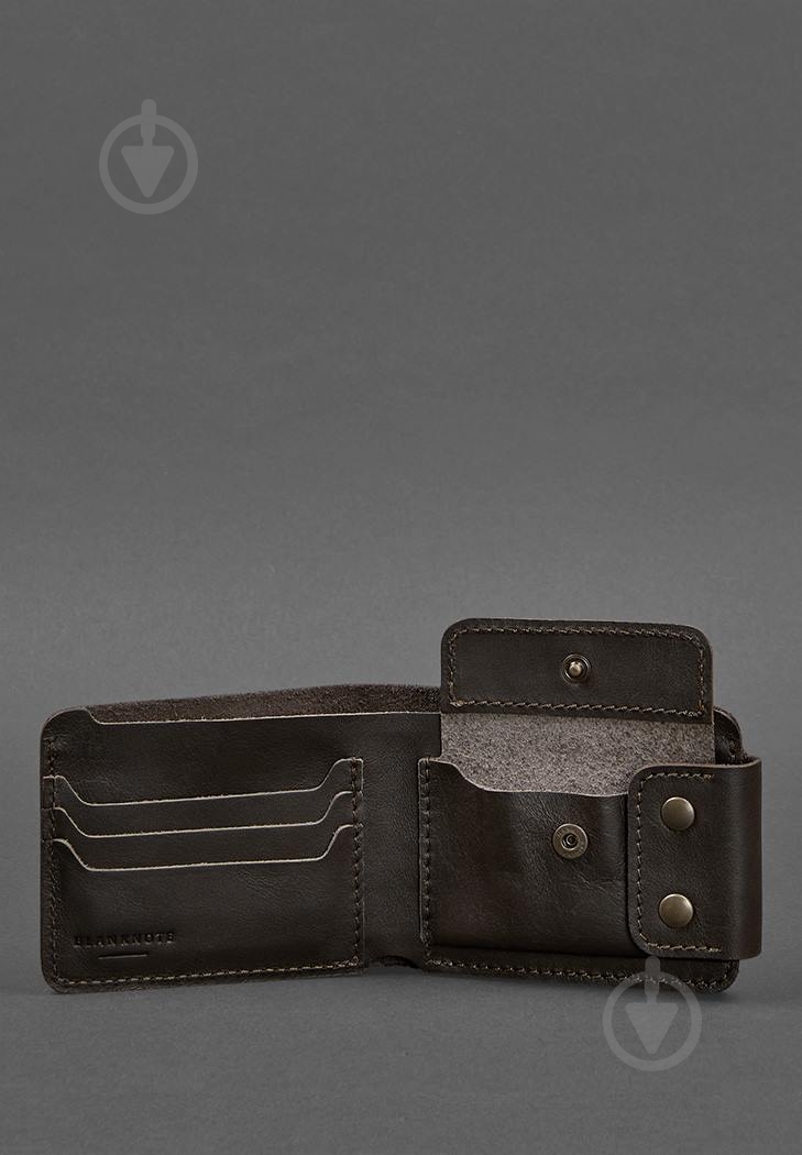 Портмоне BlankNote Zeus 9.0 темно-коричневое краст темно-коричневый BN-PM-9-choko - фото 3 Портмоне BlankNote Zeus 9.0 темно-коричневое краст темно-коричневый BN-PM-9-choko - фото 3
