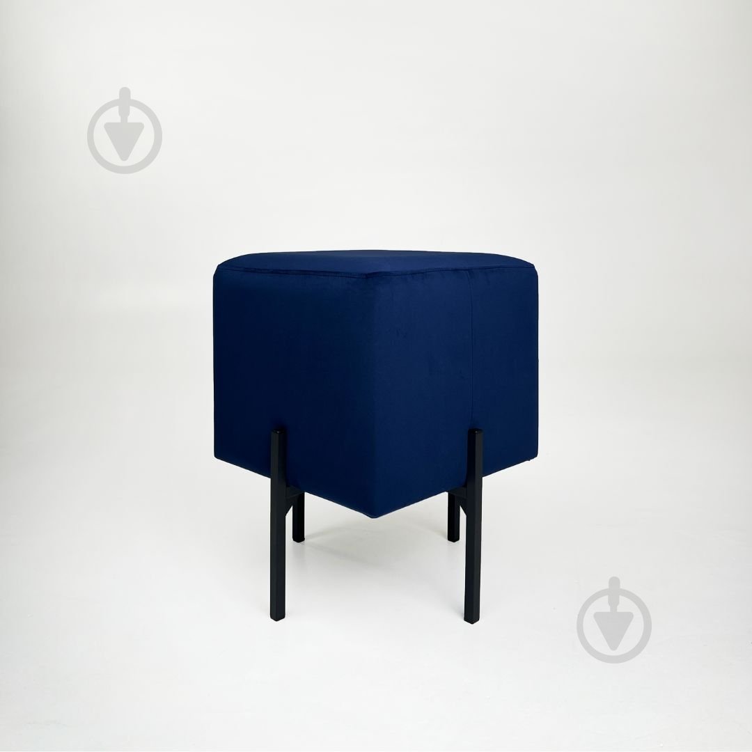 Пуф TWINSANN Tiffany 500х390 мм синий/черный - фото 2