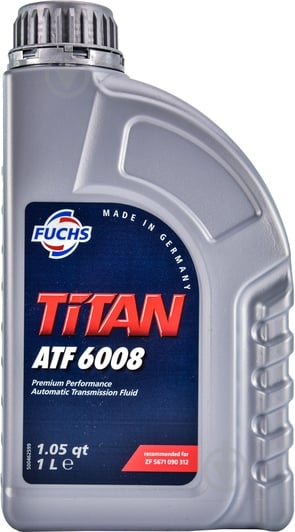 Масло трансмиссионное Fuchs Titan 6008 ATF 1 л (TITAN ATF 6008 1L) - фото 1 Масло трансмиссионное Fuchs Titan 6008 ATF 1 л (TITAN ATF 6008 1L) - фото 1