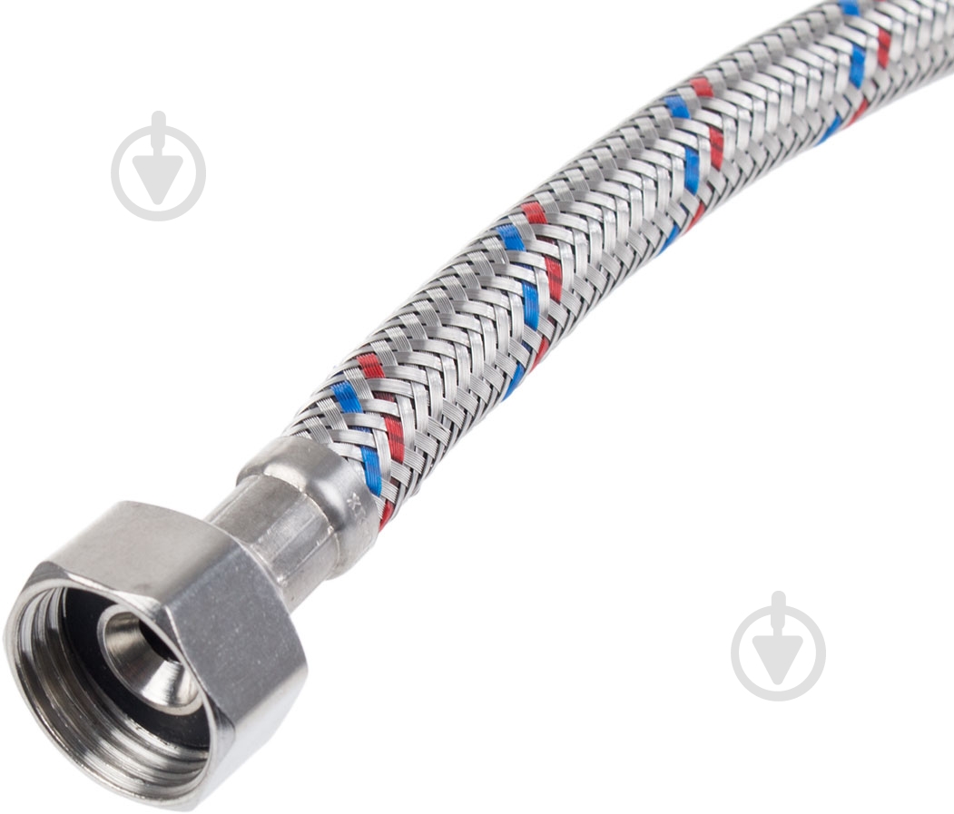 Шланг Valtec для воды 1/2 "80 см г / г VALTEC Сталь (точеный стальной ниппель) - фото 3