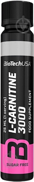Карнитин BioTechUSA L-Carnitine ampule 3000 20х25 ml лимон 25 мл - фото 1