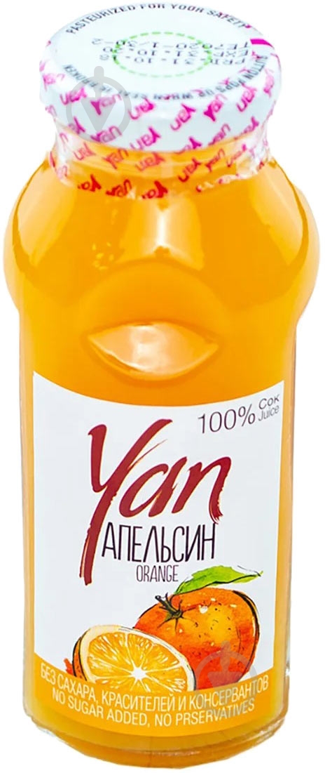 Сок Yan Апельсиновый 0,25л - фото 1