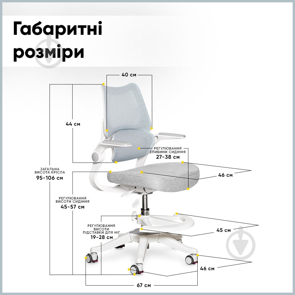 Крісло дитяче Mealux Fantasy Air DB синій - фото 3