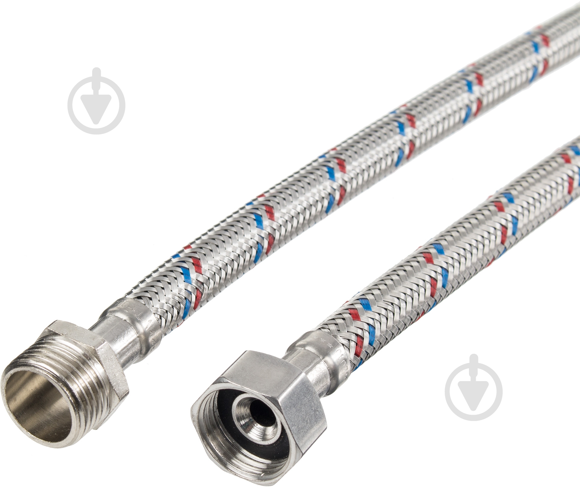 Шланг Valtec для воды 1/2" 40 см г/ш VALTEC Сталь (точеный стальной ниппель) - фото 2 Шланг Valtec для воды 1/2" 40 см г/ш VALTEC Сталь (точеный стальной ниппель) - фото 2