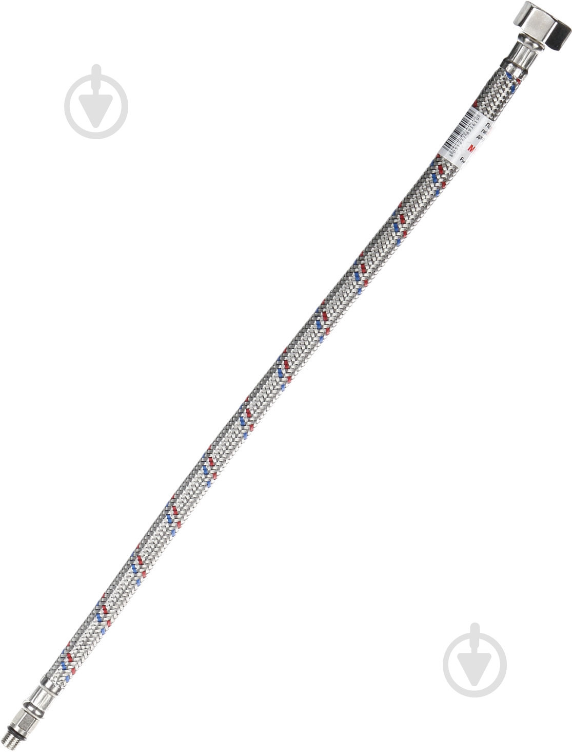 Шланг Valtec для воды М10х18 - Г1/2 "40 см VALTEC Сталь, стальной точеный ниппель, 12.5мм - фото 2