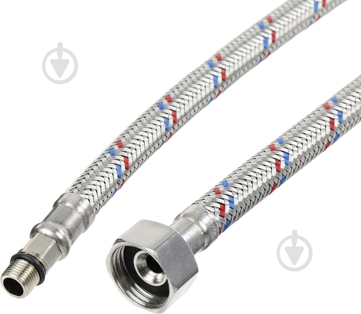 Шланг Valtec для воды М10х18 - Г1/2 "80 см VALTEC Сталь, стальной точеный ниппель, 12.5мм - фото 3 Шланг Valtec для воды М10х18 - Г1/2 "80 см VALTEC Сталь, стальной точеный ниппель, 12.5мм - фото 3