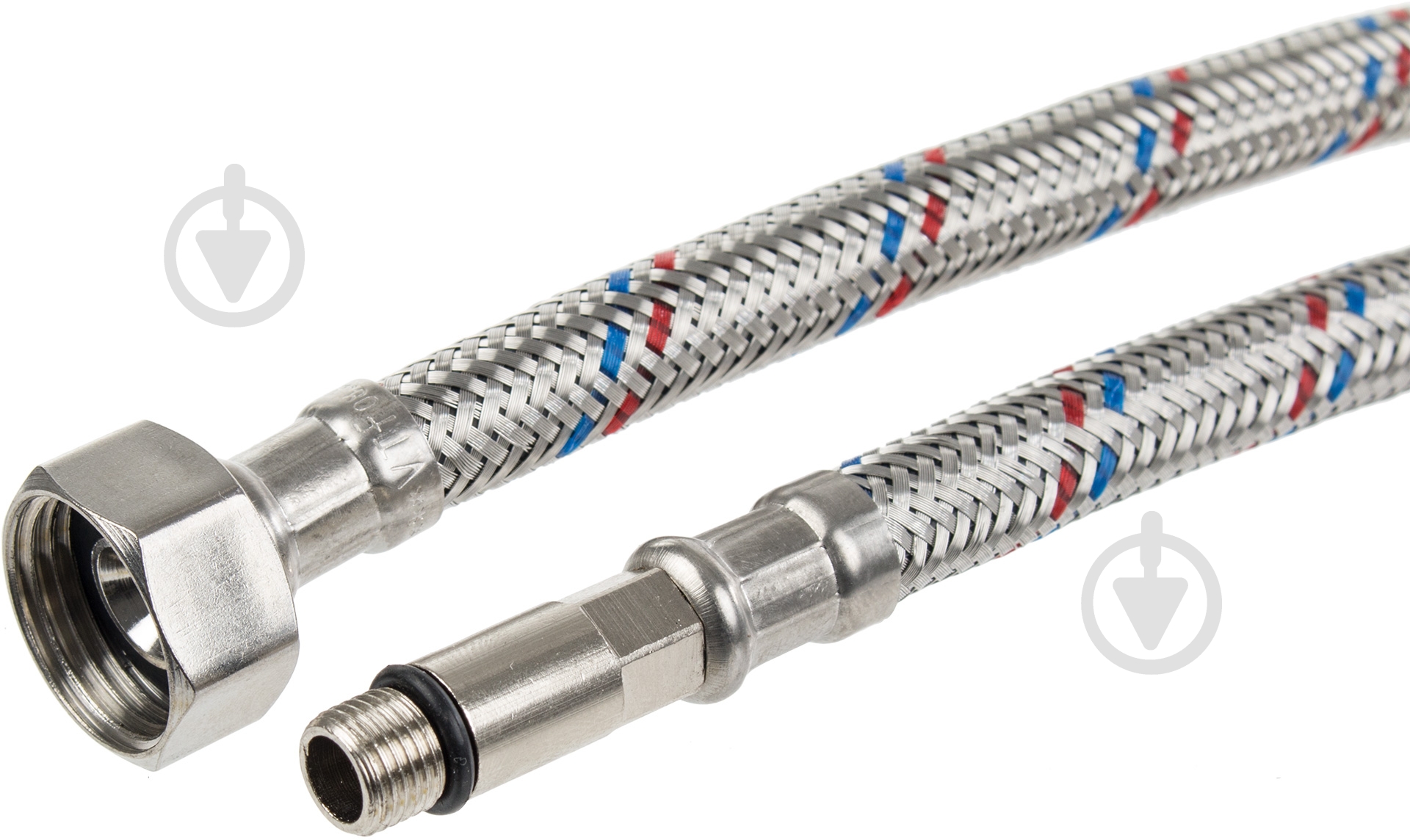 Шланг Valtec для води М10х35 - Г1/2 "50 см VALTEC Сталь, стальний точений ніпель, 12.5мм - фото 2