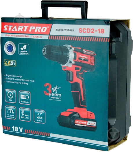 Шуруповерт акумуляторний START PRO 18 В SCD2-18 - фото 14