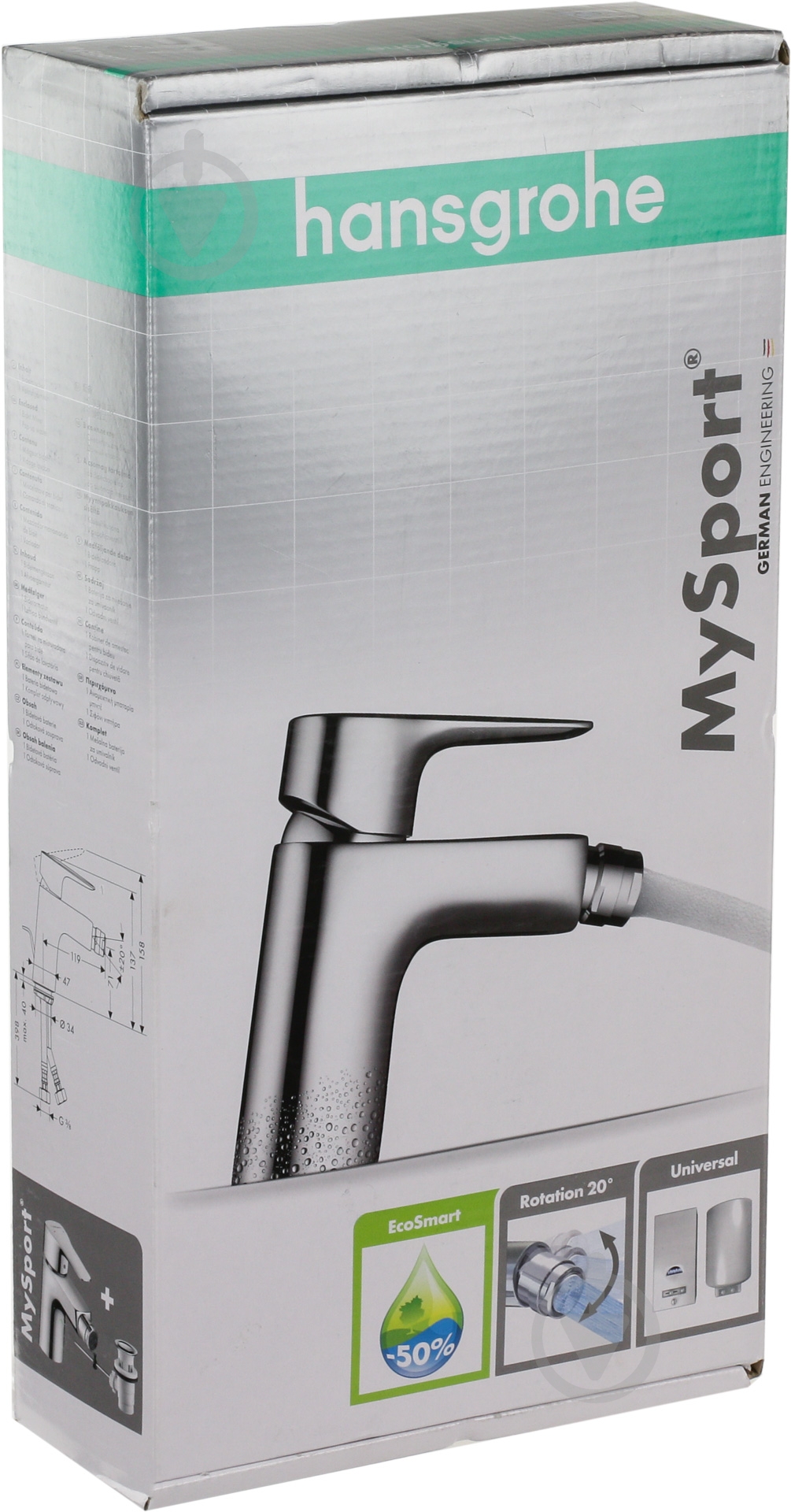 Смеситель для биде Hansgrohe MySport 71235000 - фото 4