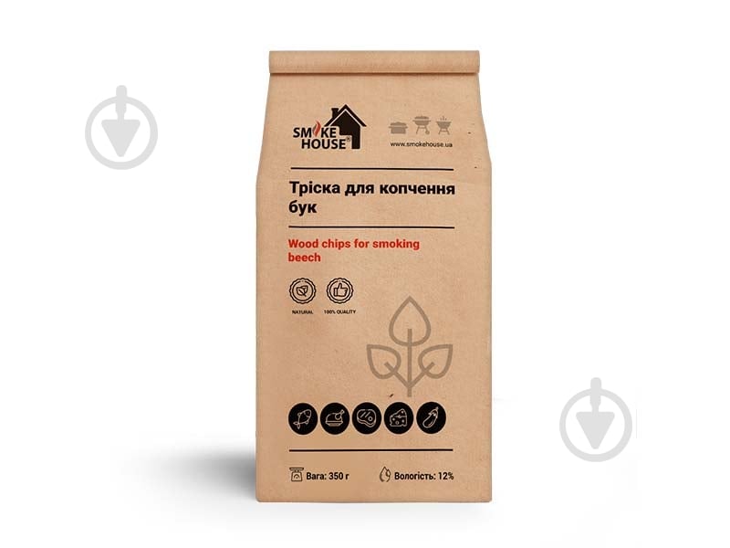 Тріска для копчення Smoke House бук 350 г - фото 1 Тріска для копчення Smoke House бук 350 г - фото 1