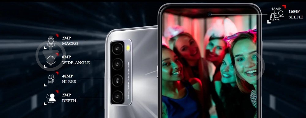 Смартфон TCL 20L (T774H) 4/128GB eclipse black (T774H-2ALCUA12) - фото 17