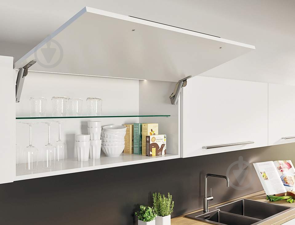 Подъемный механизм фасада Hafele Free Space 1.11 F механический с доводчиком - фото 3