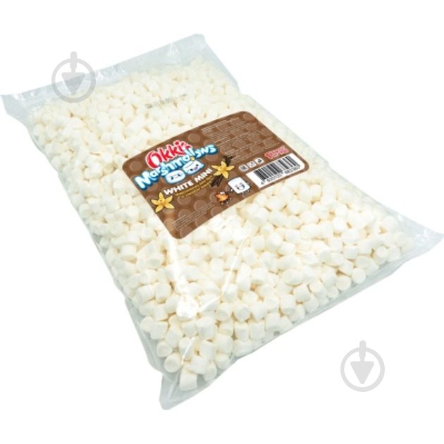 Маршмеллоу Okki WHITE MINI со вкусом ванили 1 кг - фото 1