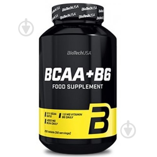 Аминокислотная смесь BioTechUSA BCAA + B6 без вкуса 50 капс. 4 порц. - фото 1