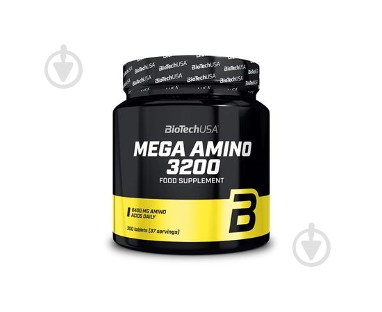 Аминокислоты BioTechUSA Mega Amino без вкуса 3200 мг 300 капс. 75 порц. - фото 1