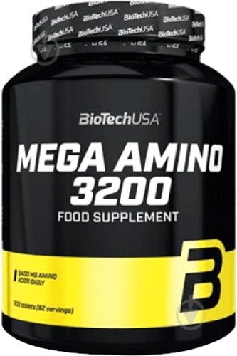 Аминокислота BioTechUSA Mega Amino без вкуса 3200 мг 500 капс. 100 порц. - фото 1