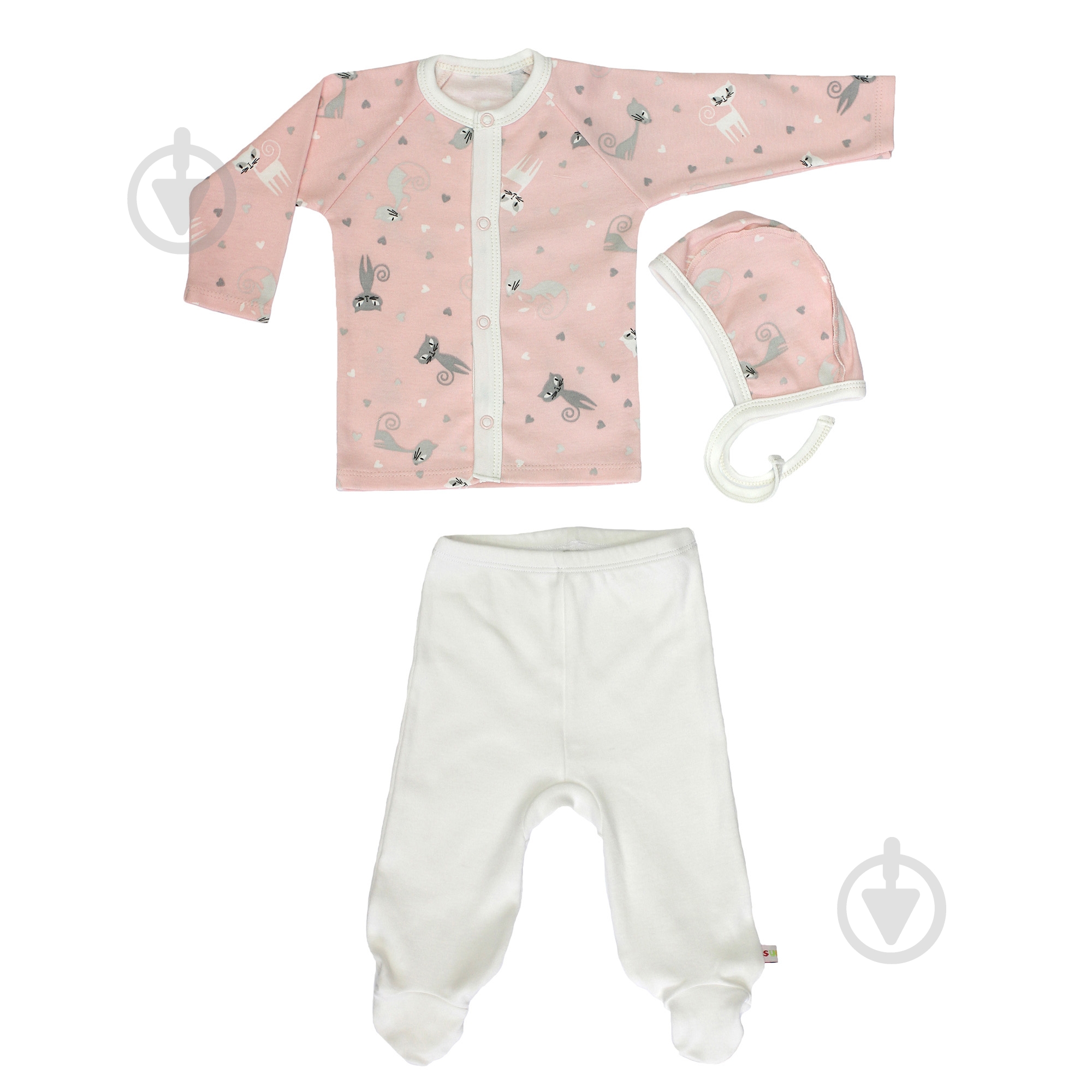 Комплект Lucky tots молочный р.56 1617 - фото 1