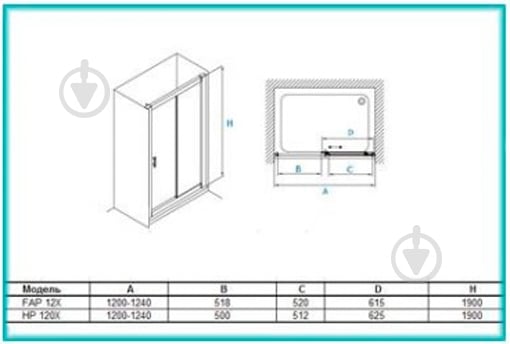 Душевые двери Koller Pool FAP12X - фото 3