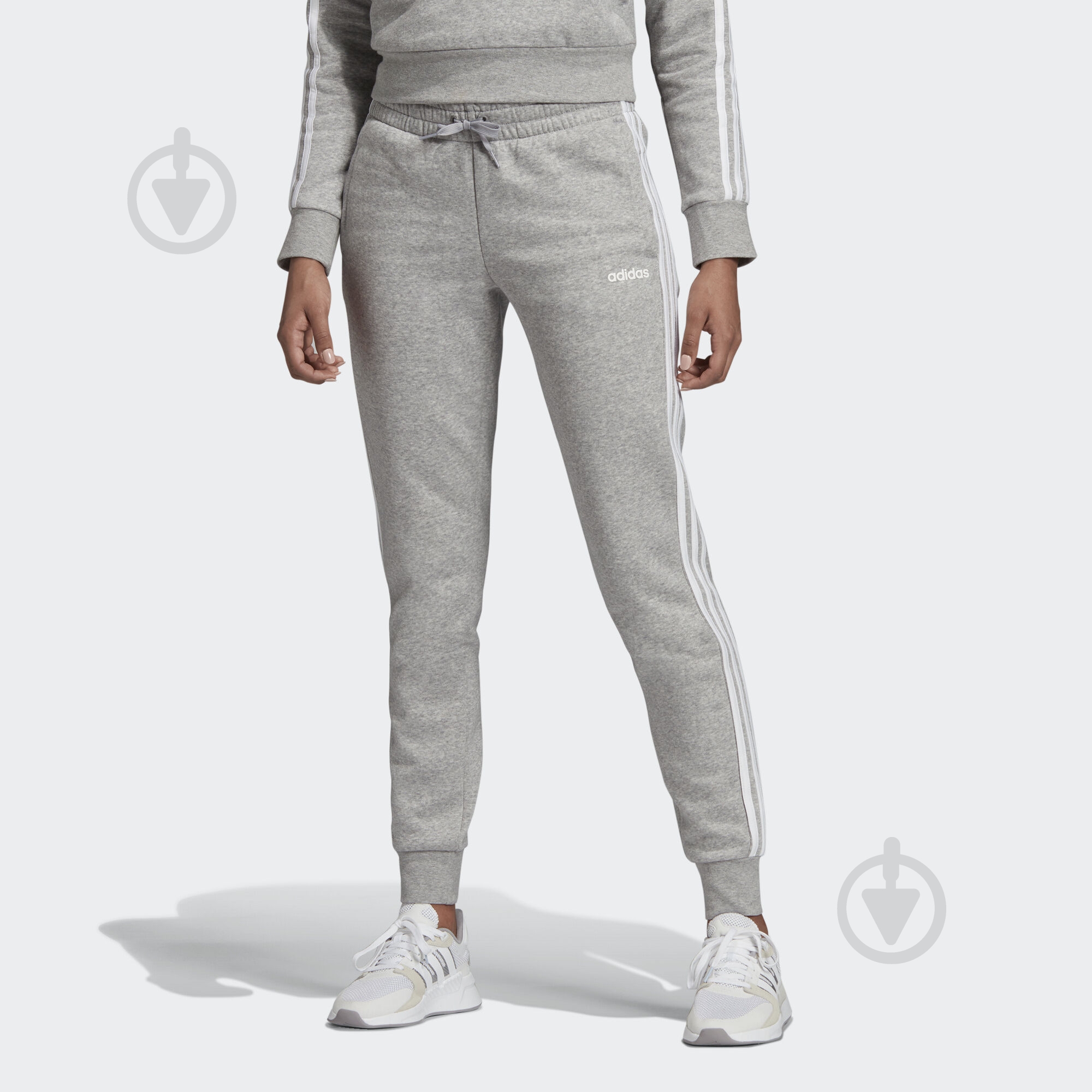 Брюки Adidas W E 3S PANT FL EI0710 р. M серый - фото 3 Брюки Adidas W E 3S PANT FL EI0710 р. M серый - фото 3