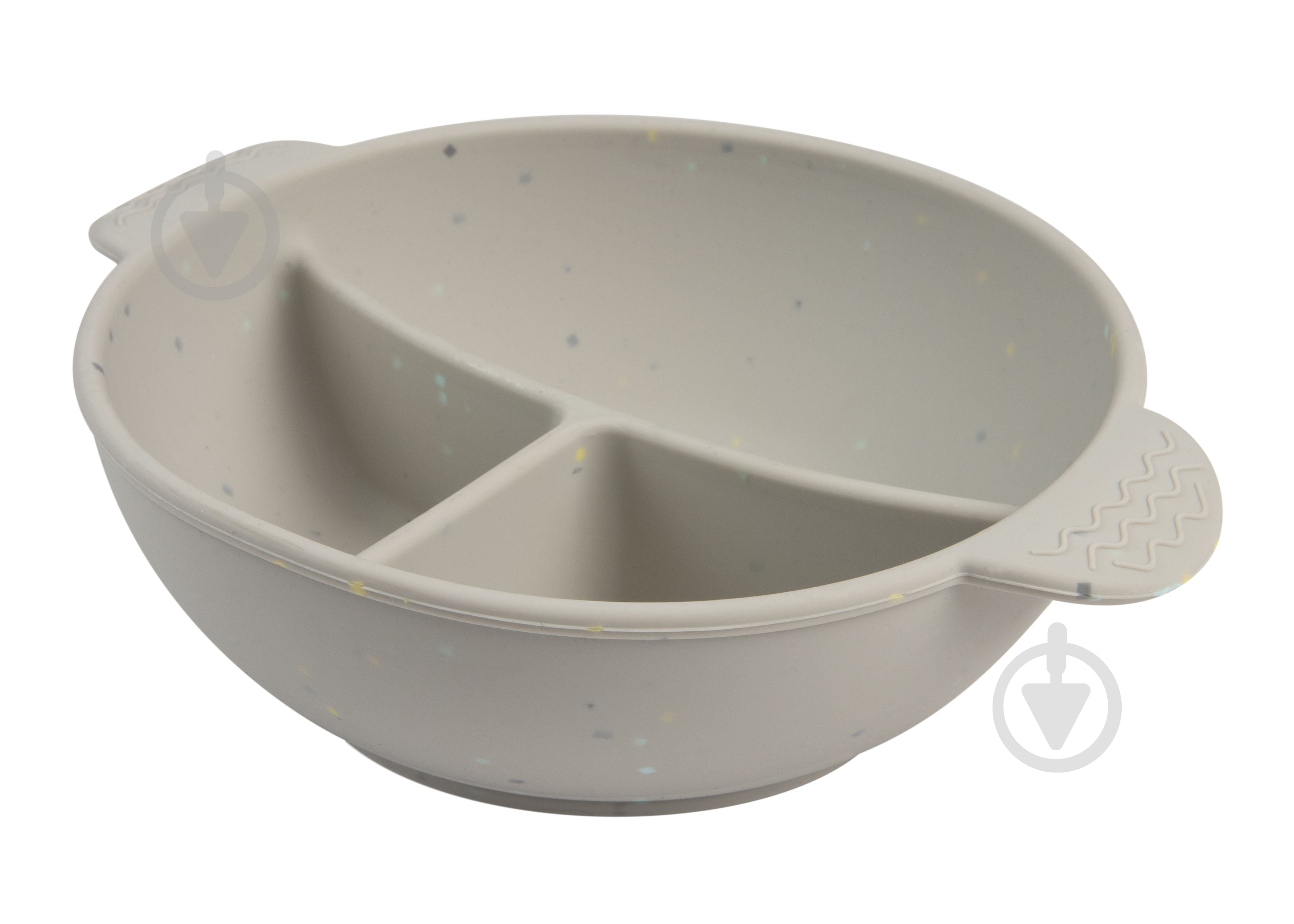 Миска Canpol Babies с секциями DOTS серая - фото 1 Миска Canpol Babies с секциями DOTS серая - фото 1