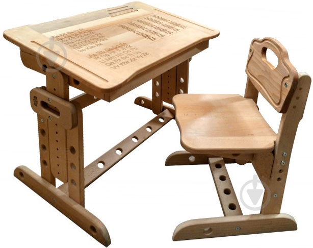 Парта-трансформер ArinWOOD Совушка 04-100 бук - фото 1