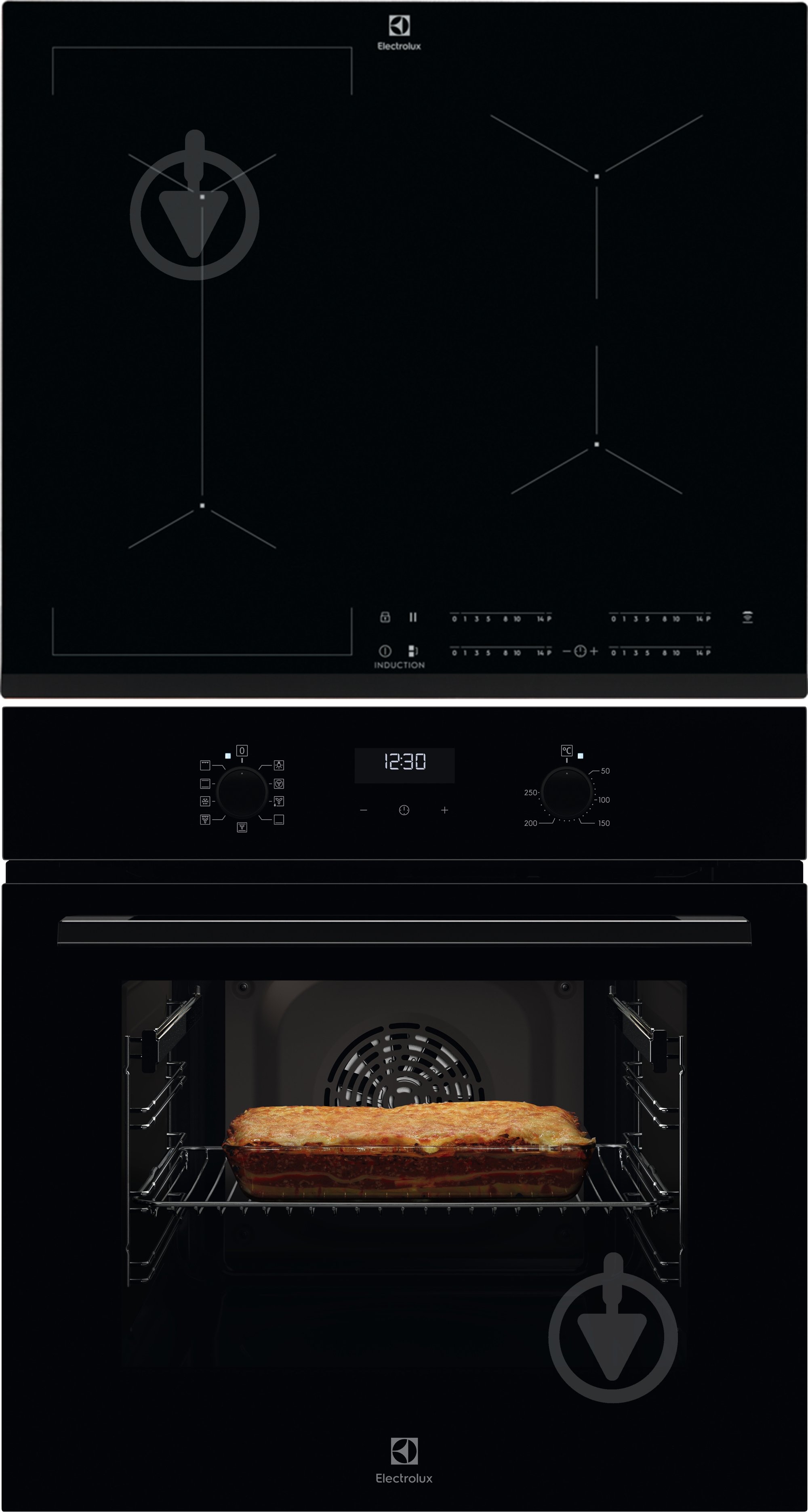 Комплект встраиваемой техники Electrolux варочная поверхность индукционная CIV634 + духовой шкаф электрический EOF5C50BZ - фото 1 Комплект встраиваемой техники Electrolux варочная поверхность индукционная CIV634 + духовой шкаф электрический EOF5C50BZ - фото 1