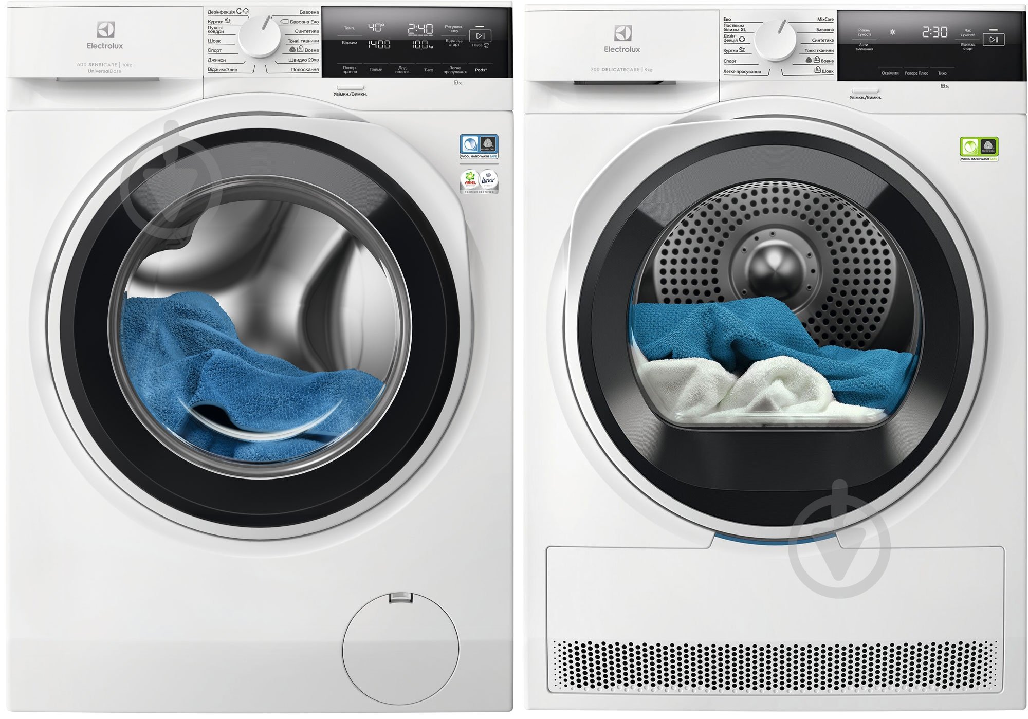 Пральна машина Electrolux EW6F3414UU + сушильна машина EW7D394UU - фото 1
