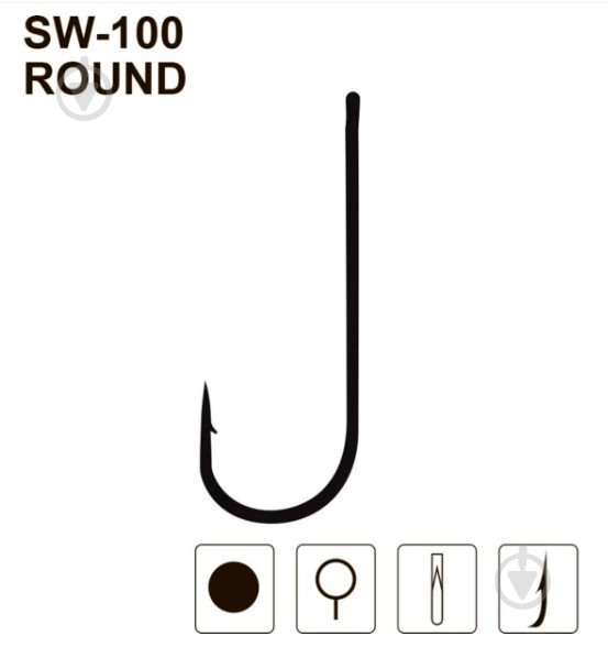 Поводки с крючками MiniMax 10 шт. SW-100 Round # 8/0.14 BLN - фото 3 Поводки с крючками MiniMax 10 шт. SW-100 Round # 8/0.14 BLN - фото 3