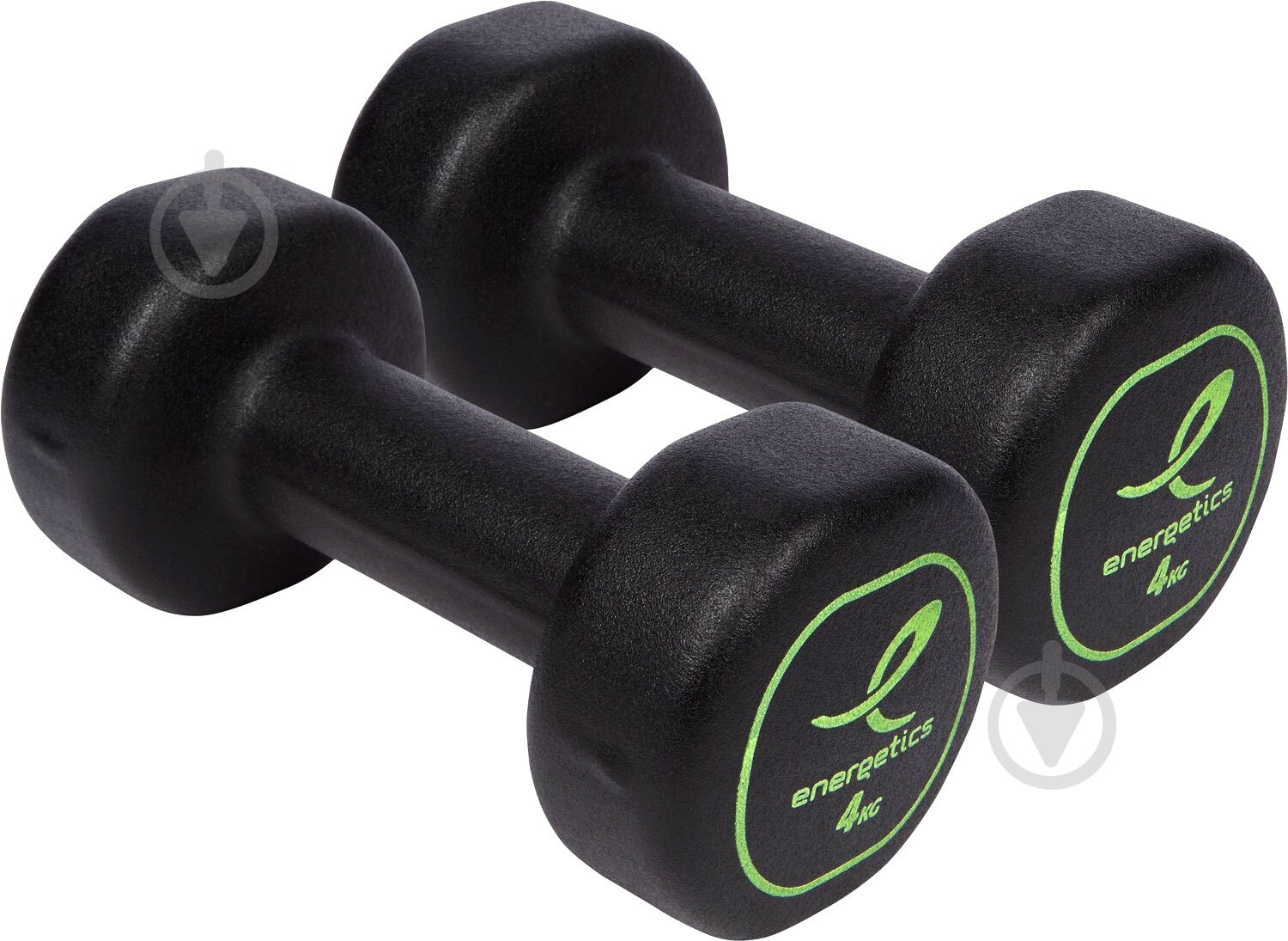 Гантелі Energetics Neoprene Dumb. Pairs 106225-900050 Neoprene Dumbbells 2x4 кг чорний - фото 1