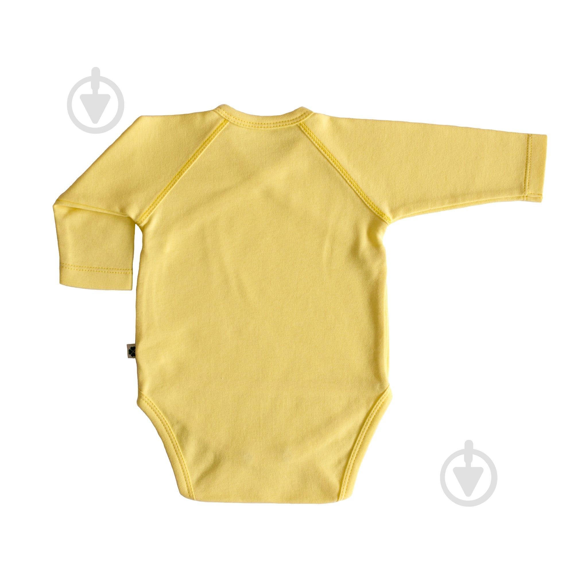 Боди детское для девочки для мальчика Lucky tots р.68 желтый 1609 - фото 2