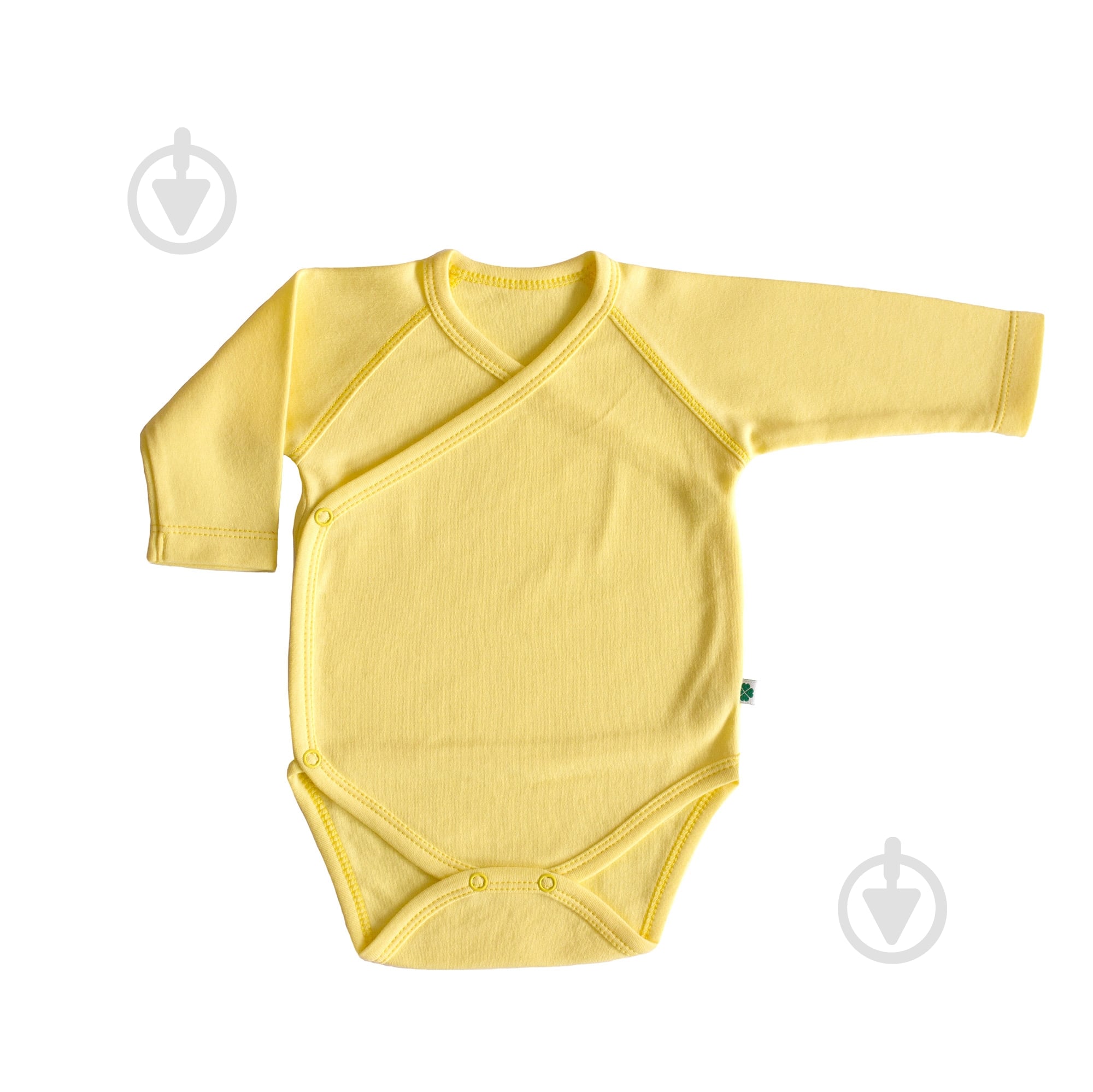 Боди детское для девочки для мальчика Lucky tots р.68 желтый 1609 - фото 1