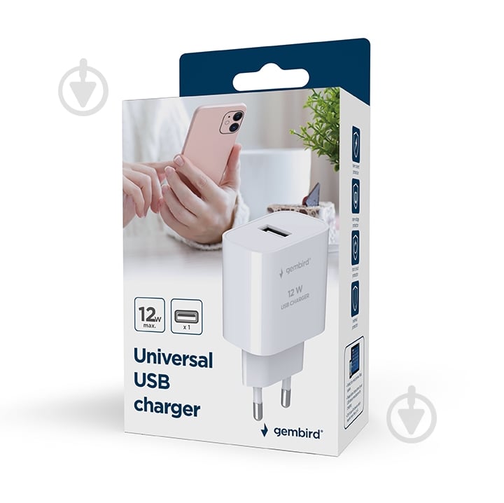 Зарядное устройство Gembird TA-UC-1A12-01 - фото 6