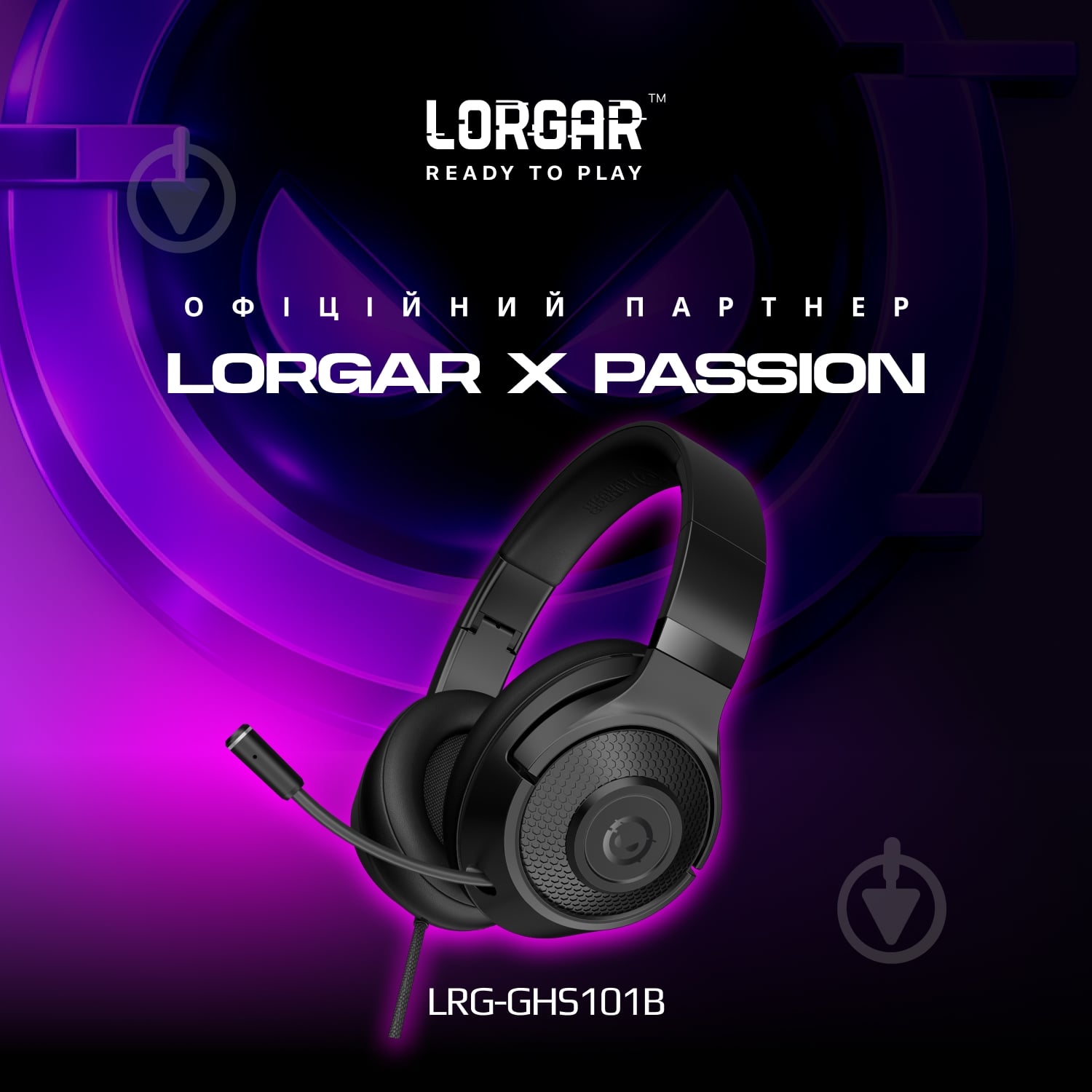 Наушники LORGAR Noah 101 black (LRG-GHS101B) - фото 3