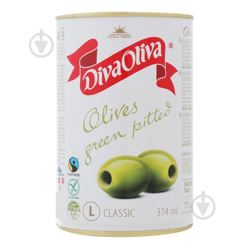 Оливки Diva Oliva 300 г без косточки L - фото 7