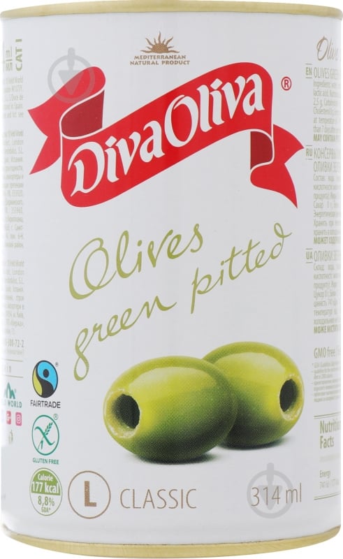 Оливки Diva Oliva 300 г без косточки L - фото 8