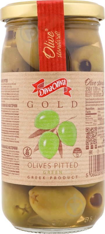 Оливки Diva Oliva без косточки 370 мл, стекло - фото 2 Оливки Diva Oliva без косточки 370 мл, стекло - фото 2