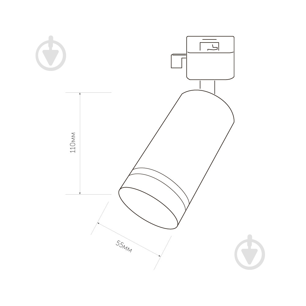Трековий прожектор LED CONCEPT POWL TR 5511 білий - фото 3