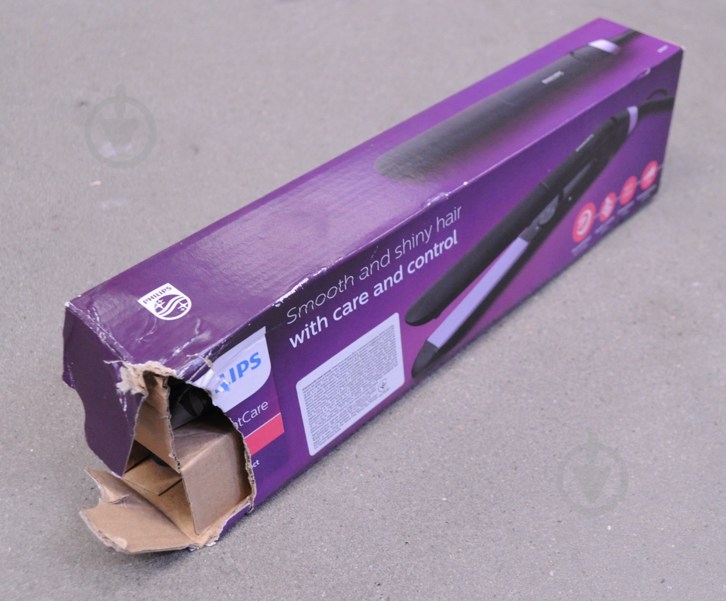 УЦЕНКА! Щипцы для волос Philips StraightCare Essential BHS377/00 (УЦ №131) - фото 2 УЦЕНКА! Щипцы для волос Philips StraightCare Essential BHS377/00 (УЦ №131) - фото 2