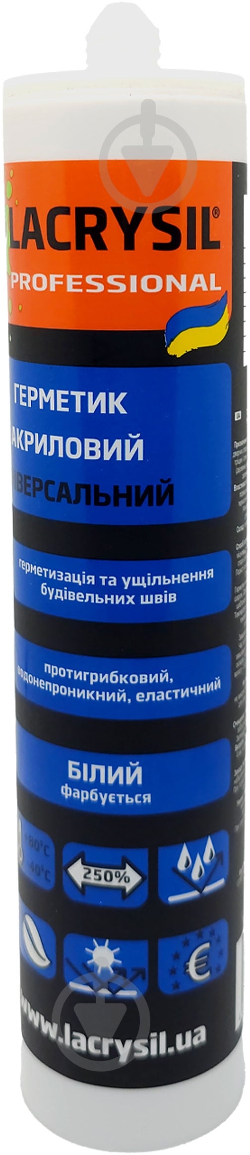Герметик акриловый Lacrysil универсальный белый 400 мл - фото 4