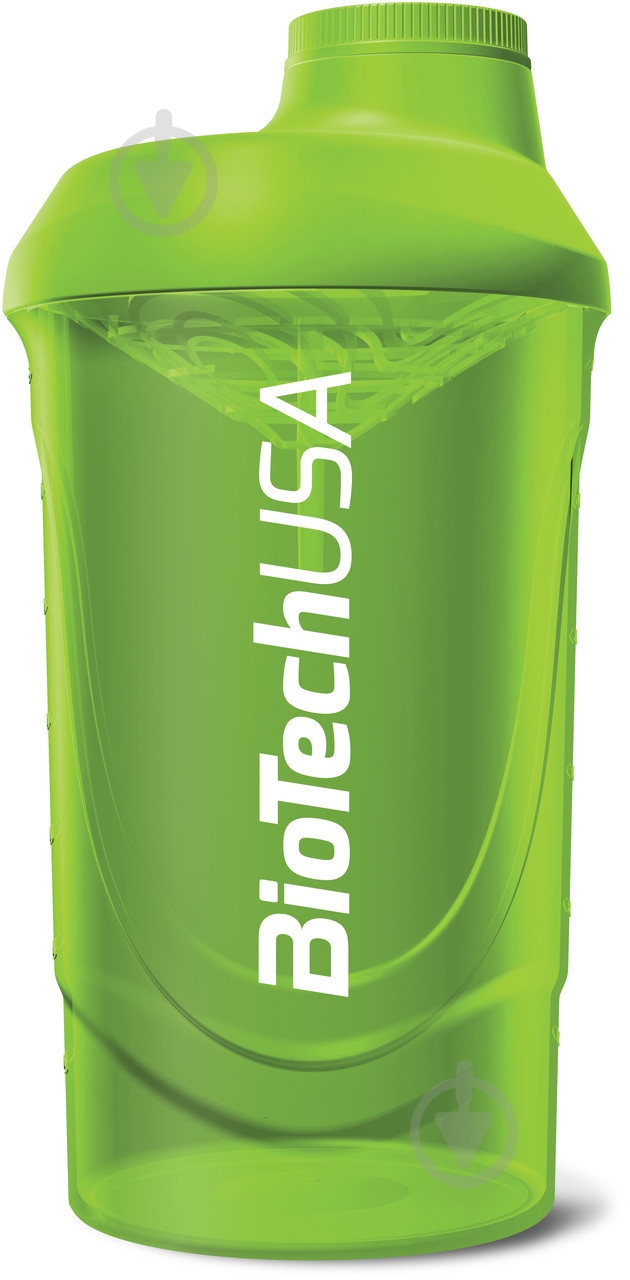 Шейкер BioTechUSA Wave зеленый 600 мл - фото 1